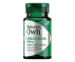 Natures Own Ginkgo Biloba 2000Mg 100 Tablets