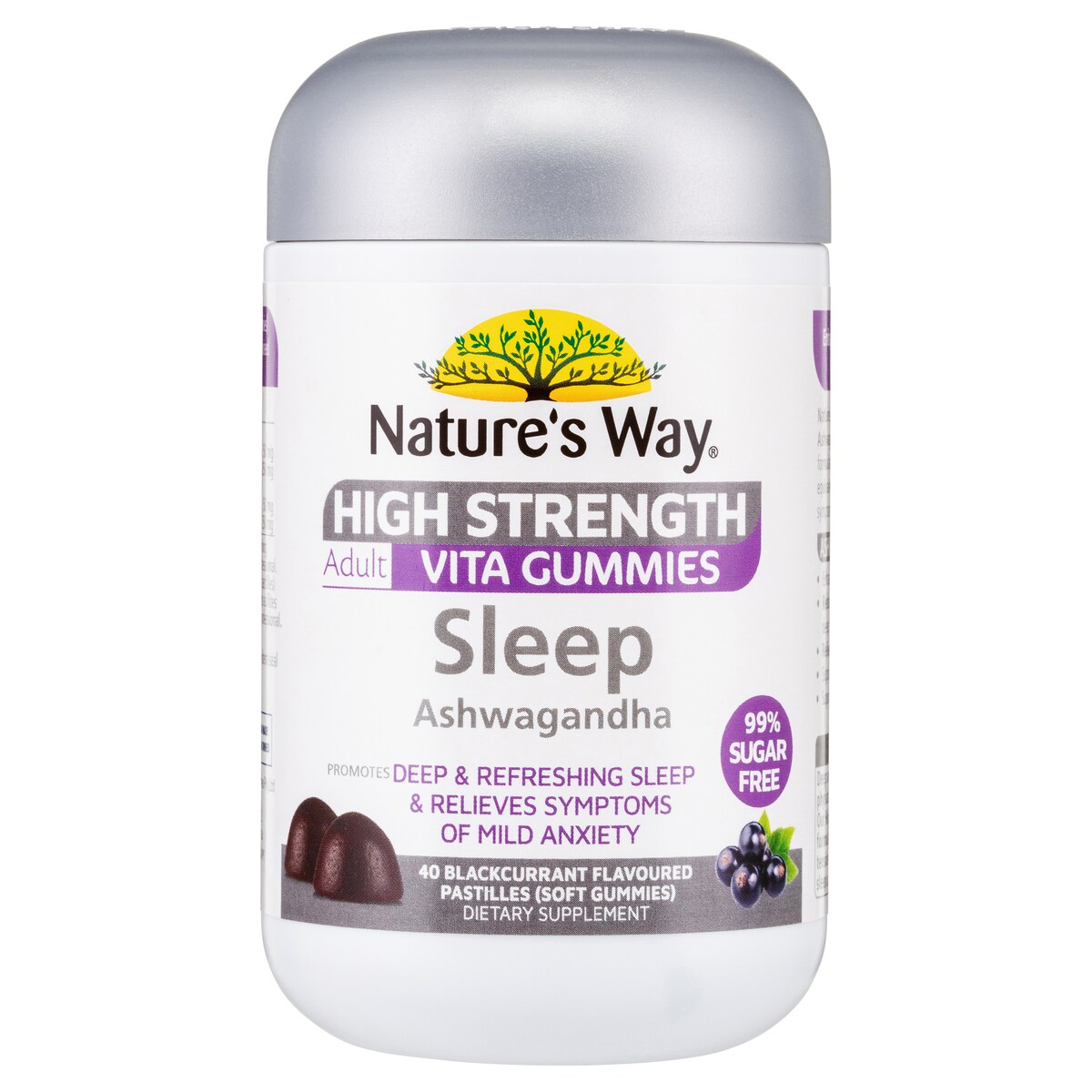 Natures Way High Strength Adult Vita Gummies Sleep Ashwagandha 40 Pack