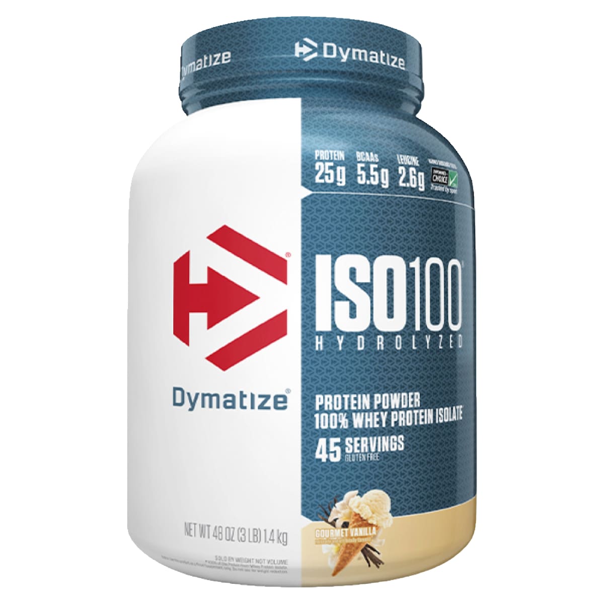 Dymatize Iso 100 Whey Protein Isolate Gourmet Vanilla 1.4Kg