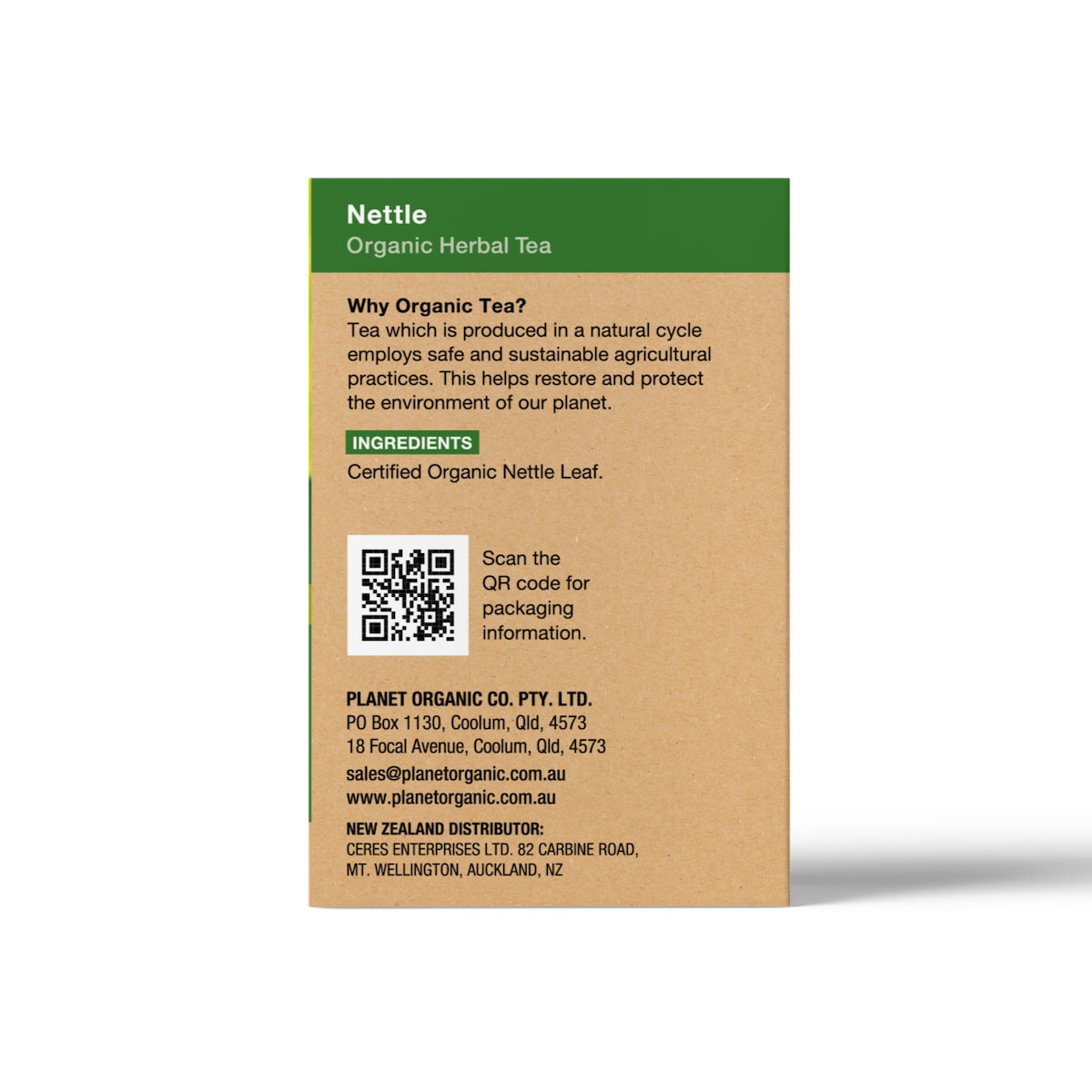 Planet Organic Nettle Herbal Tea 25 Tea Bags