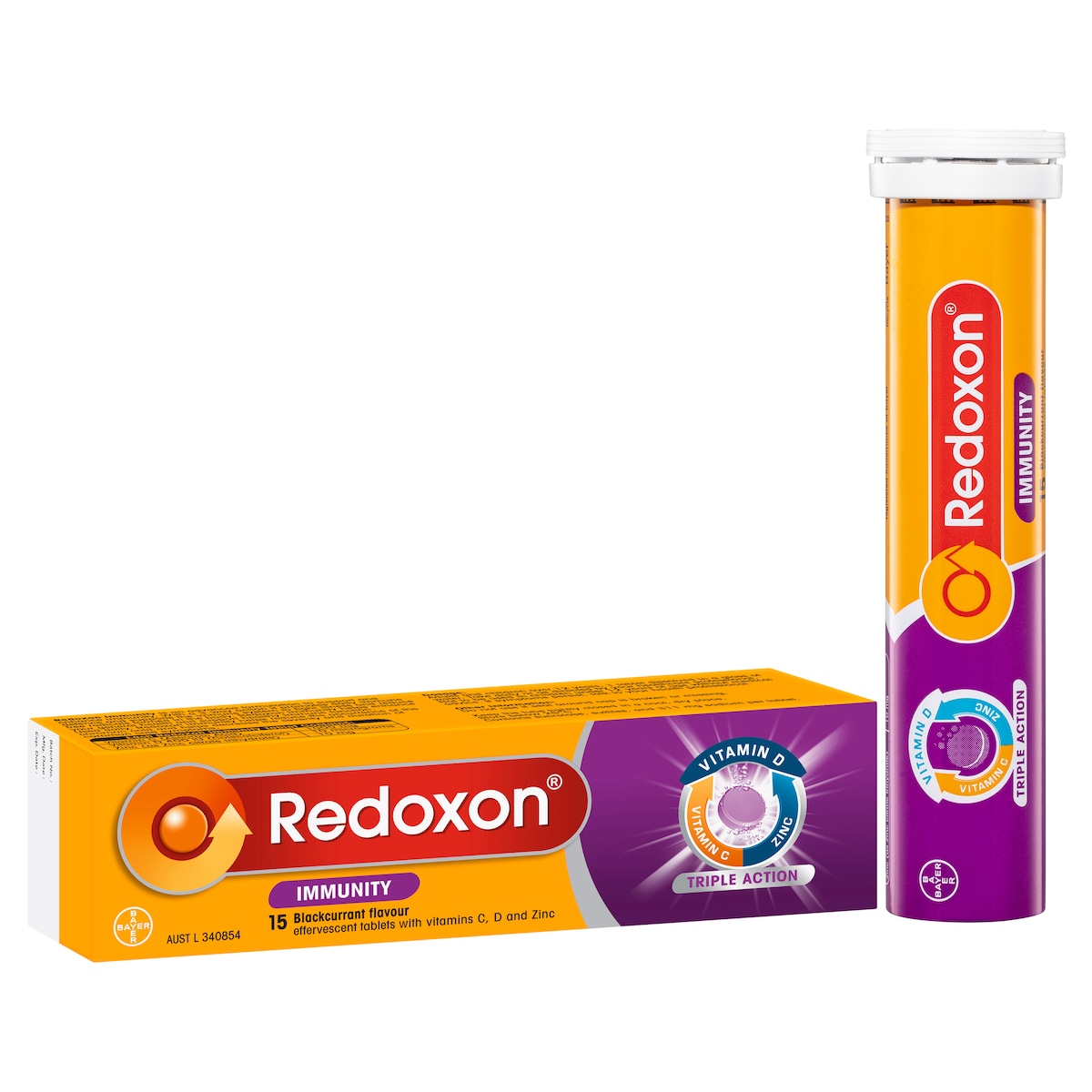 Redoxon Immunity Blackcurrant 15 Effervescent Tablets