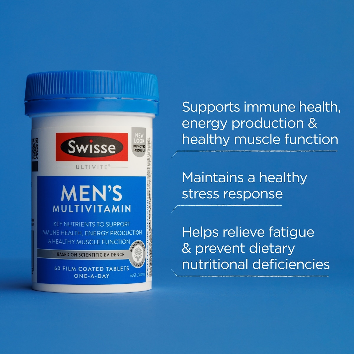 Swisse Ultivite Mens Multivitamin 60 Tablets (Improved Formula)