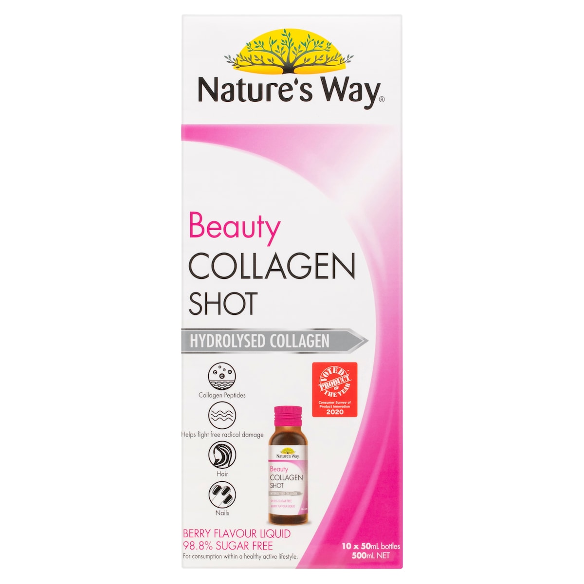 Natures Way Beauty Collagen Shot 50Ml X 10 Pack