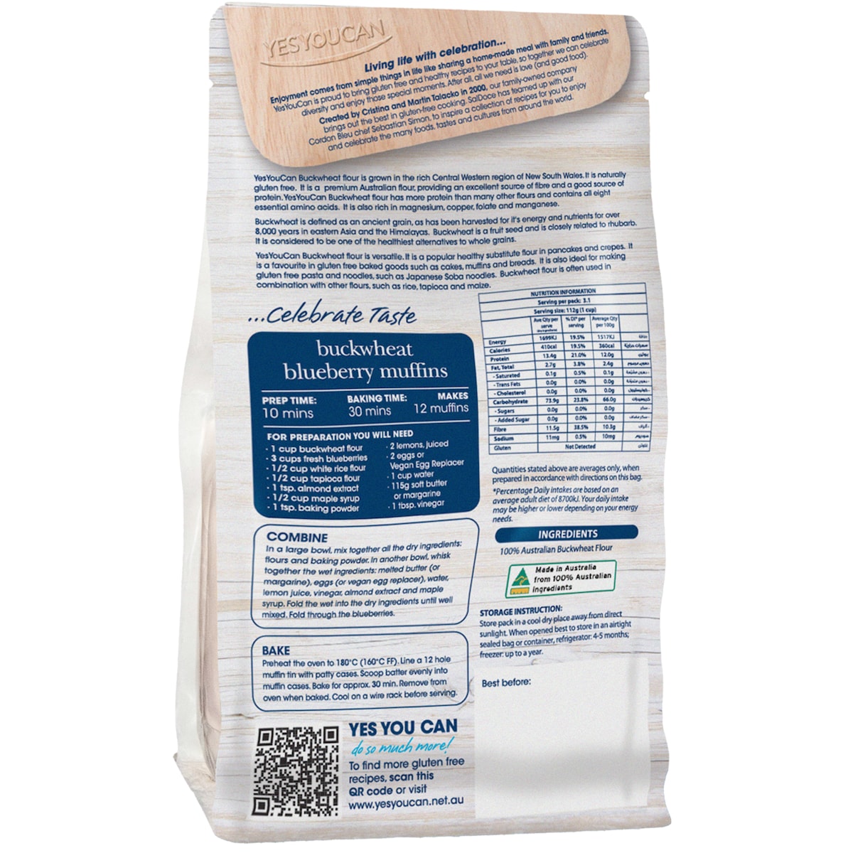 Yesyoucan Buckwheat Flour 350G