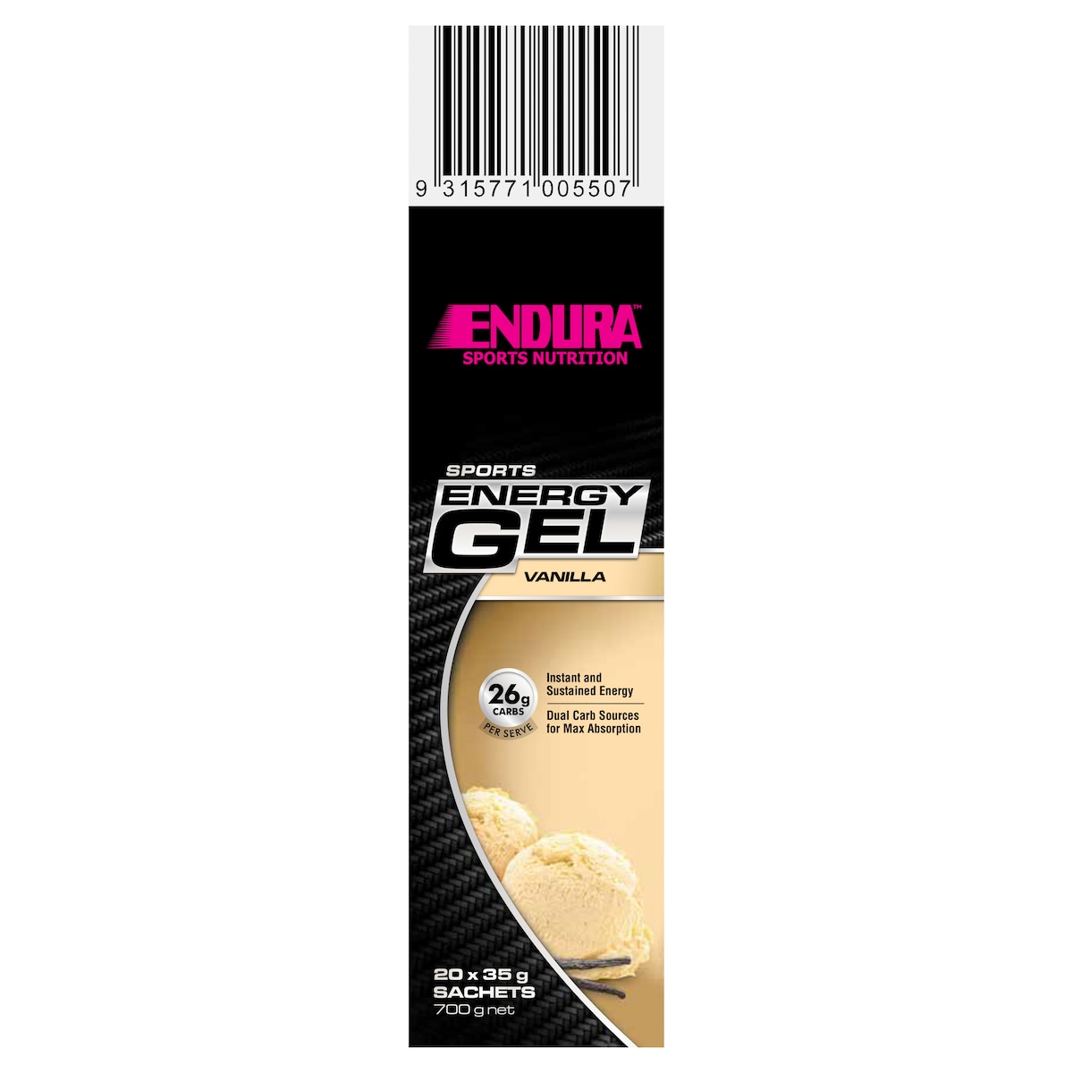 Endura Sports Energy Gel Vanilla 35G