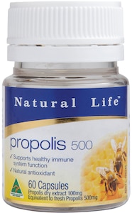 Natural Life Propolis 500Mg 365 Capsules
