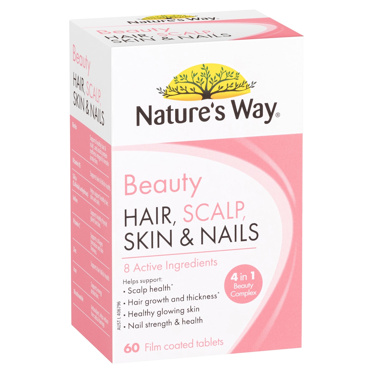 Natures Way Hair Scalp Skin + Nails 60 Tablets