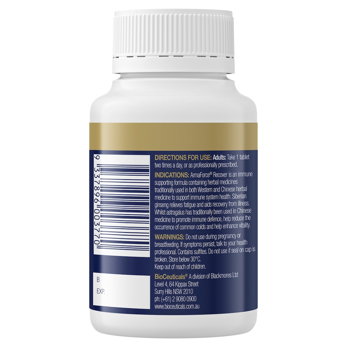 Bioceuticals Armaforce Recover 60 Tablets