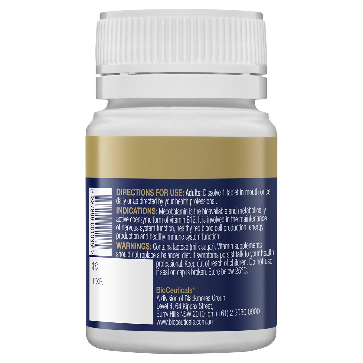 Bioceuticals Methyl B12 Chewable 60 Tablets