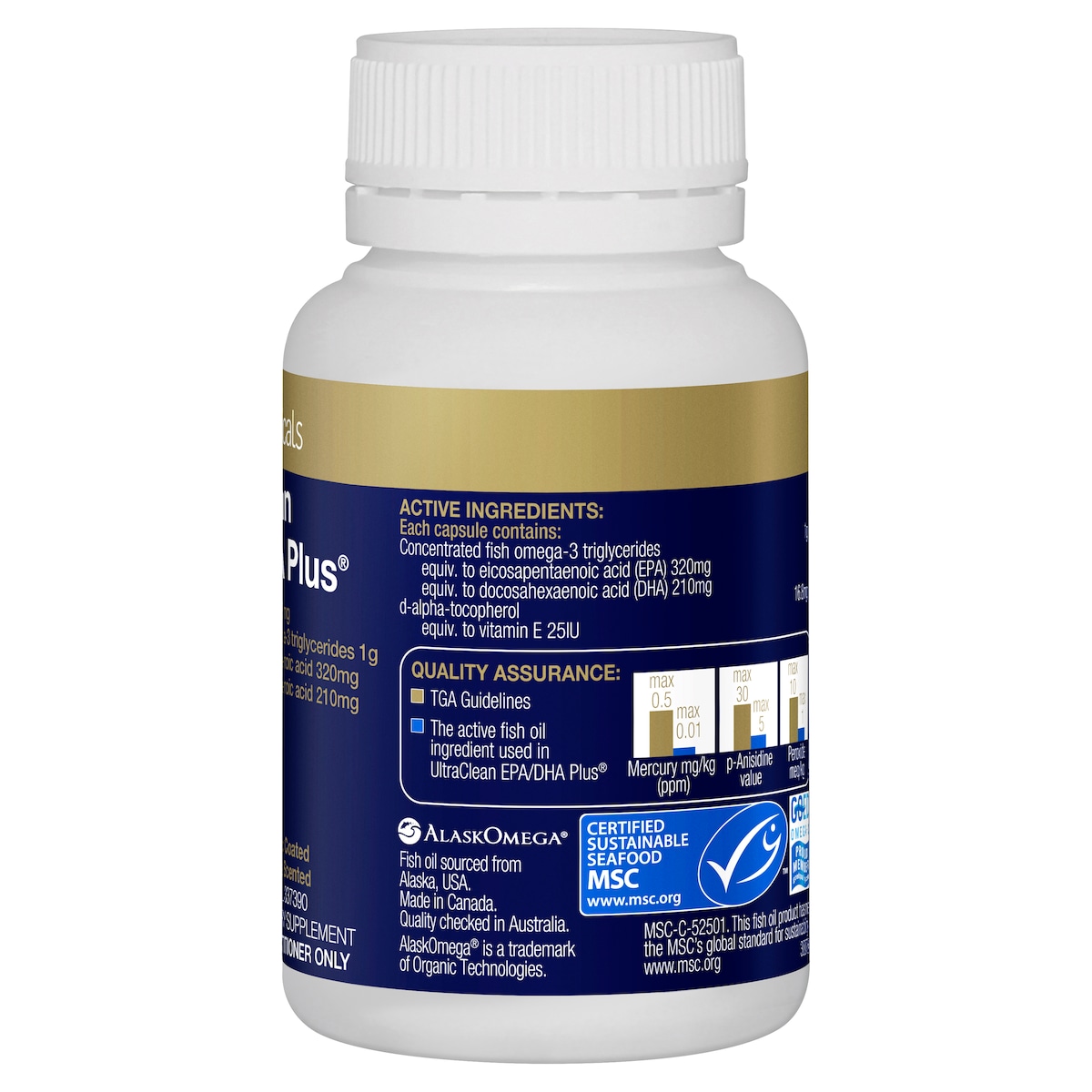 Bioceuticals Ultraclean Epa/Dha Plus 60 Capsules