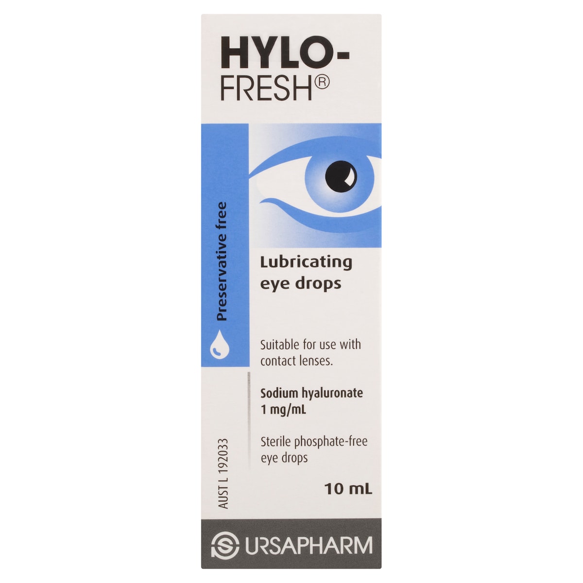 Hylo Fresh Lubricating Eye Drops Preservative Free 1Mg 10Ml