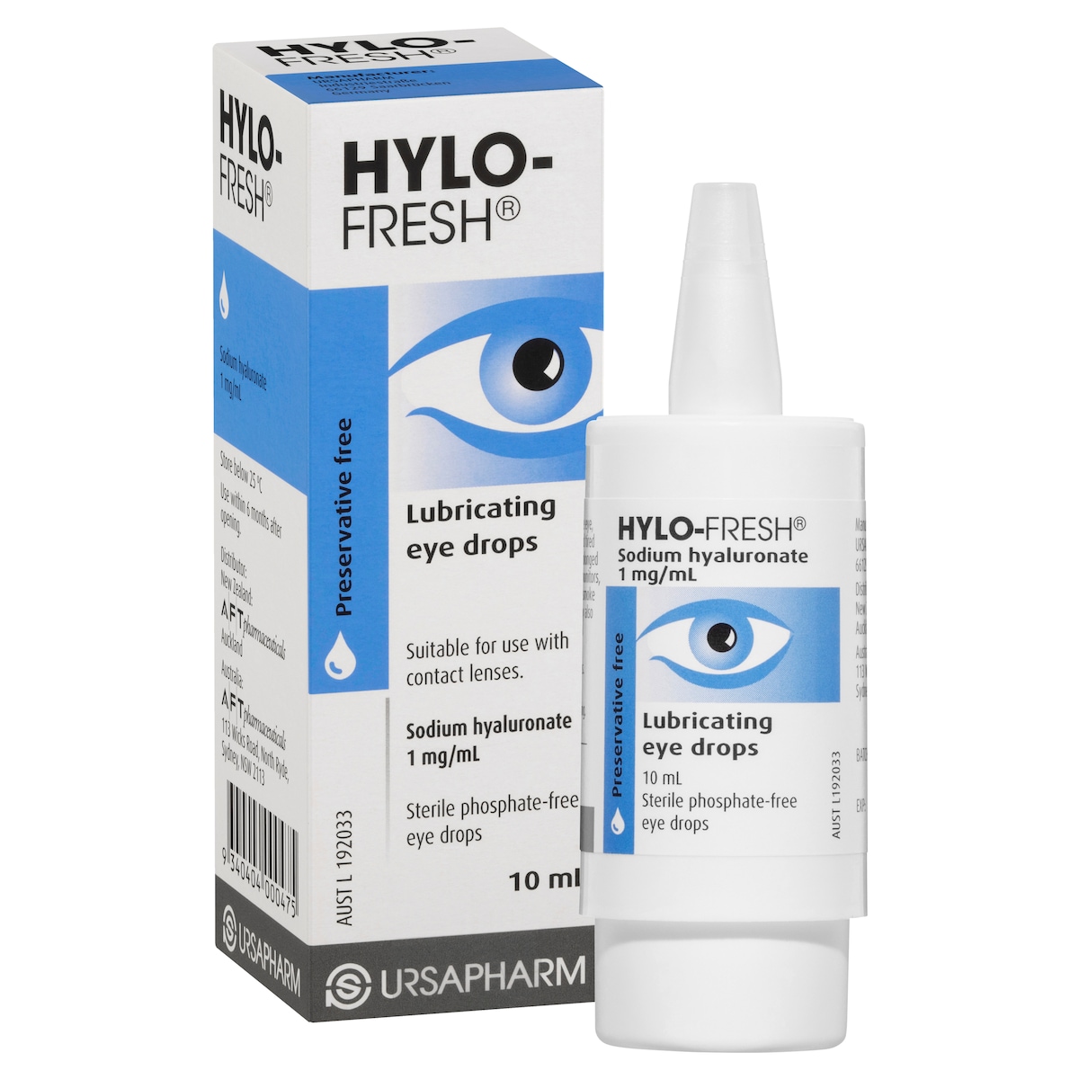 Hylo Fresh Lubricating Eye Drops Preservative Free 1Mg 10Ml