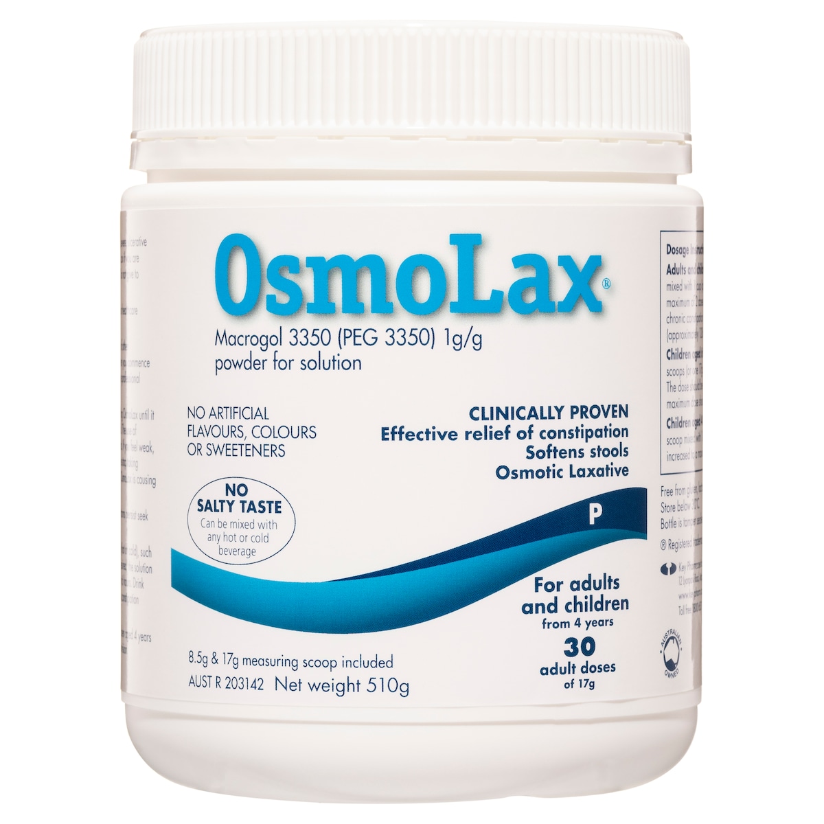 Osmolax Osmotic Laxative 30 Doses 510G