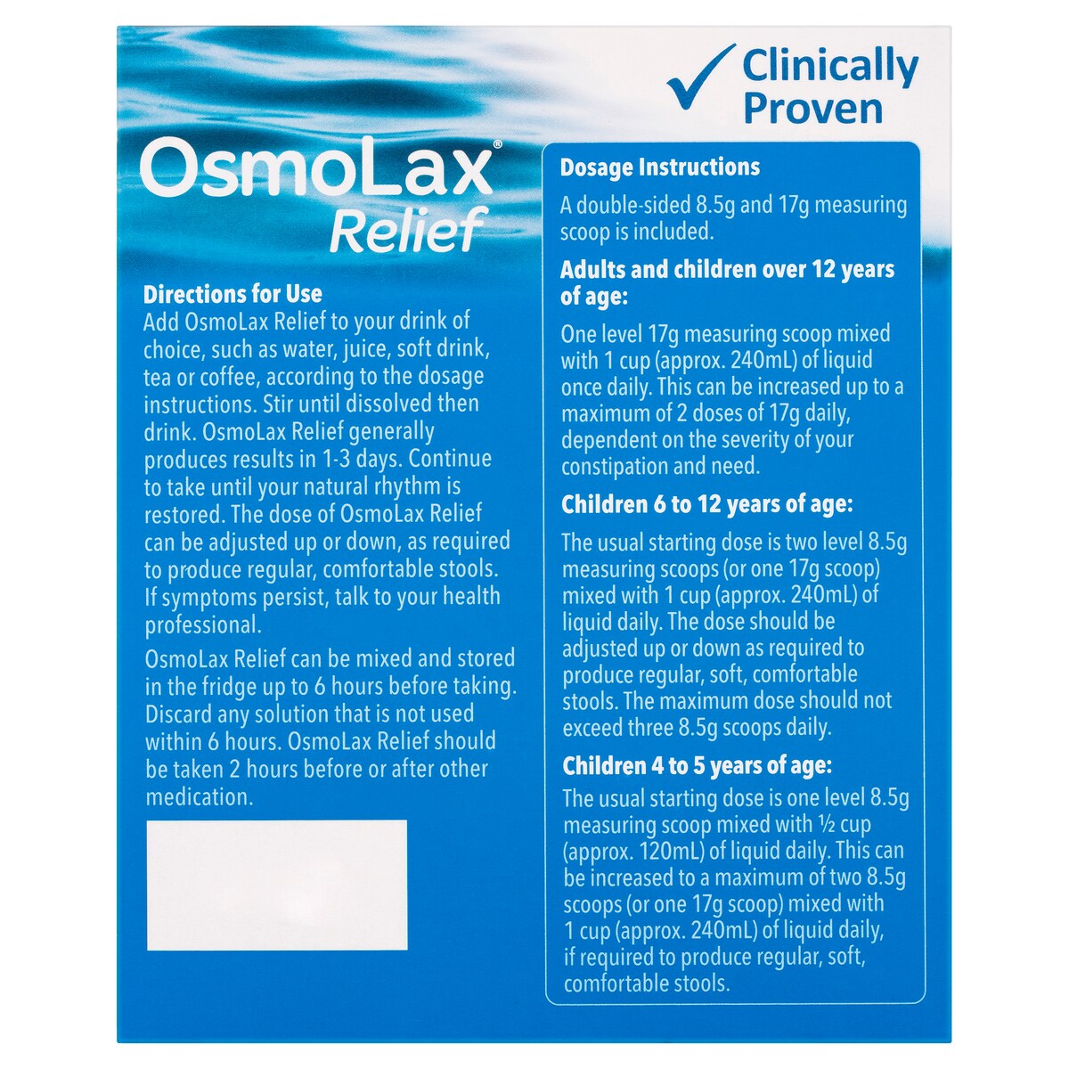 Osmolax Relief 35 Doses 595G