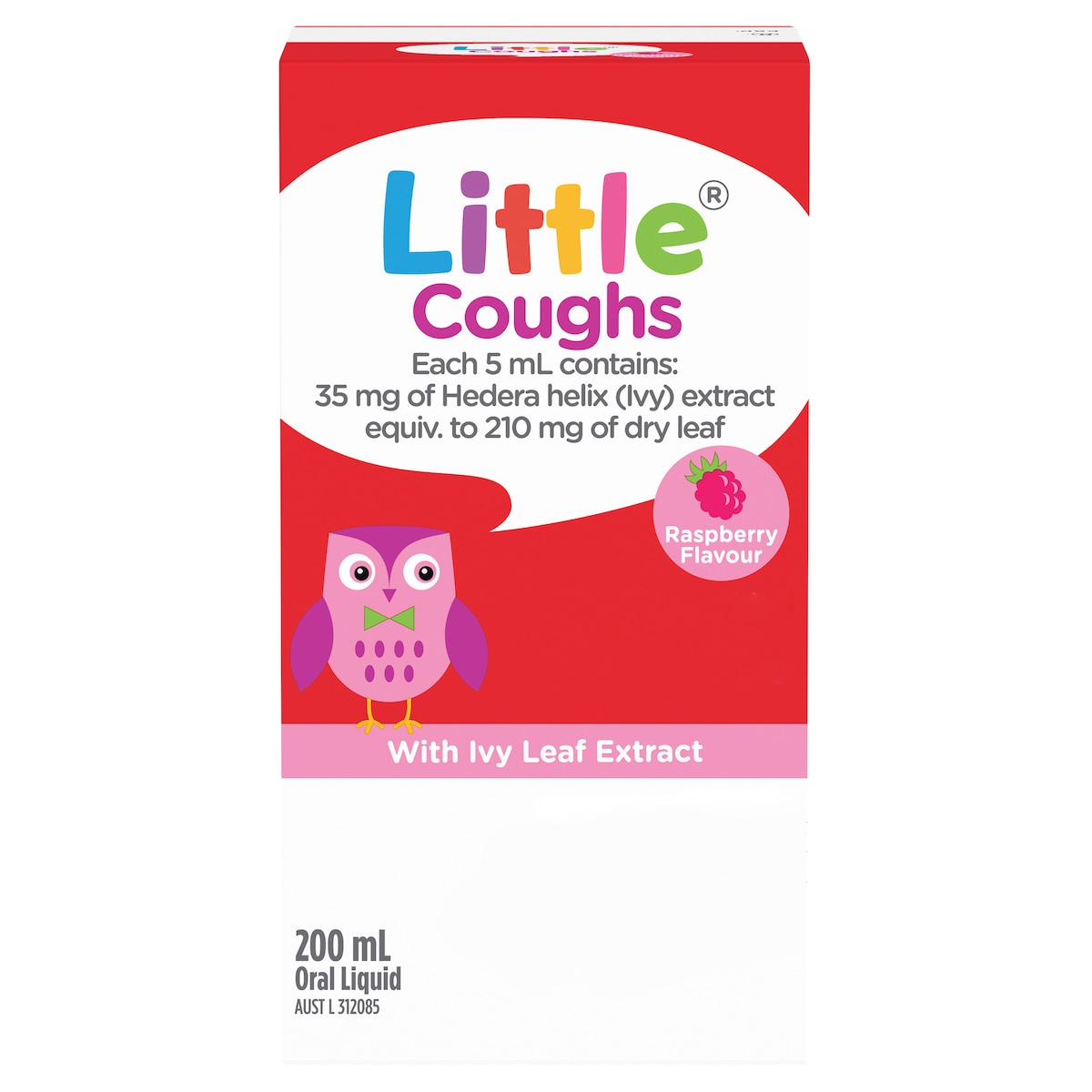 Little Coughs For Babies 6 Months+ Raspberry 200Ml