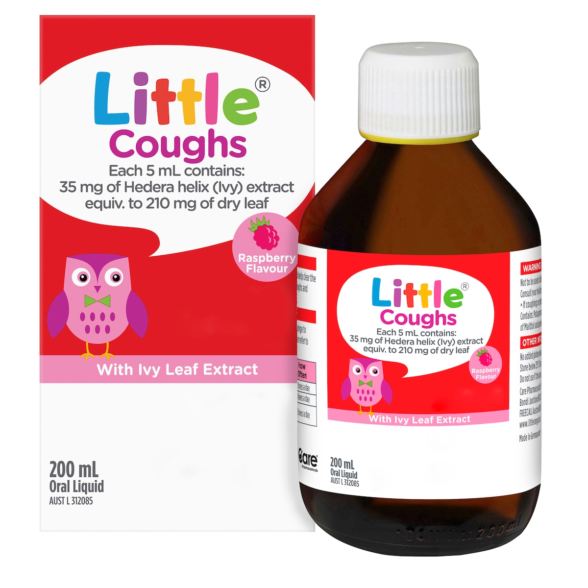 Little Coughs For Babies 6 Months+ Raspberry 200Ml