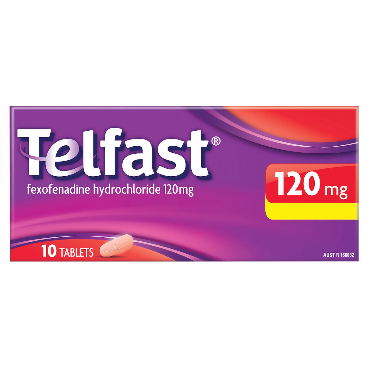 Telfast Allergy & Hayfever Relief 120Mg 10 Tablets
