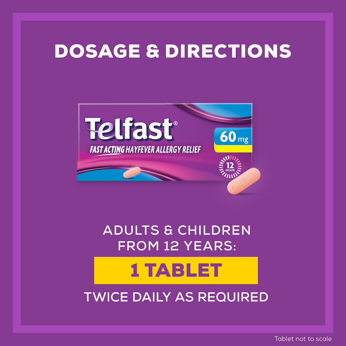 Telfast Allergy & Hayfever Relief 60Mg 20 Tablets