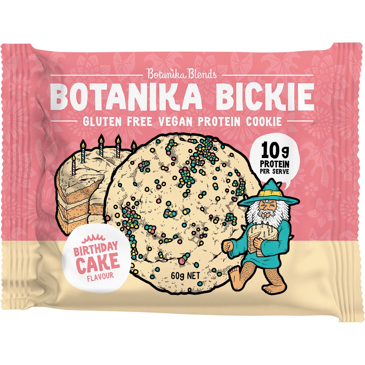 Botanika Bickie Plant Based Protein Cookies Birthday Cake 12 X 60G