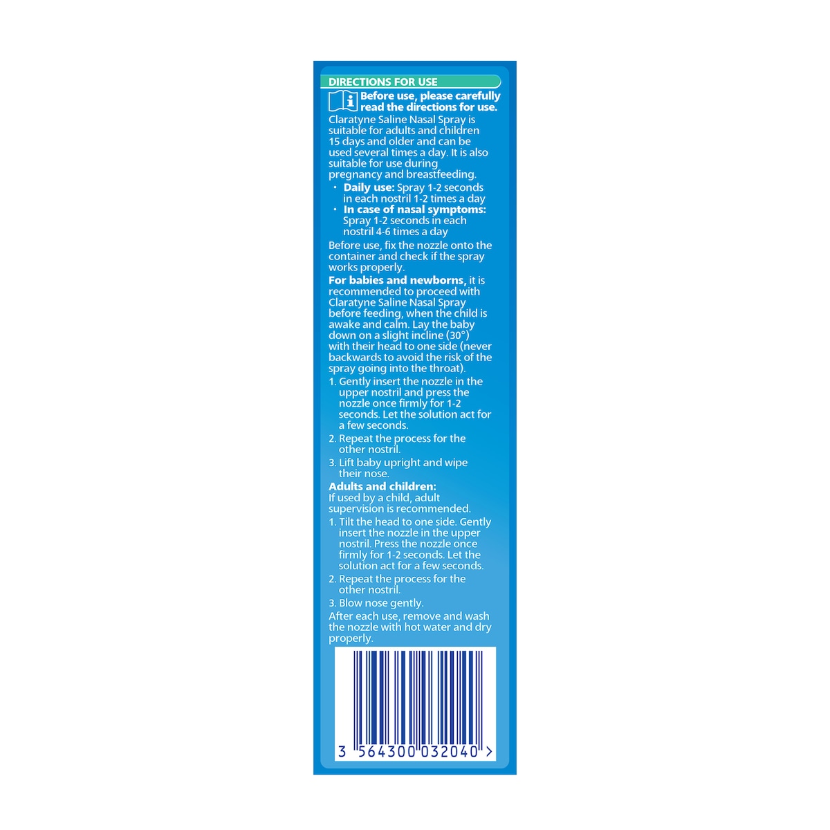 Claratyne Saline Nasal Spray 100Ml