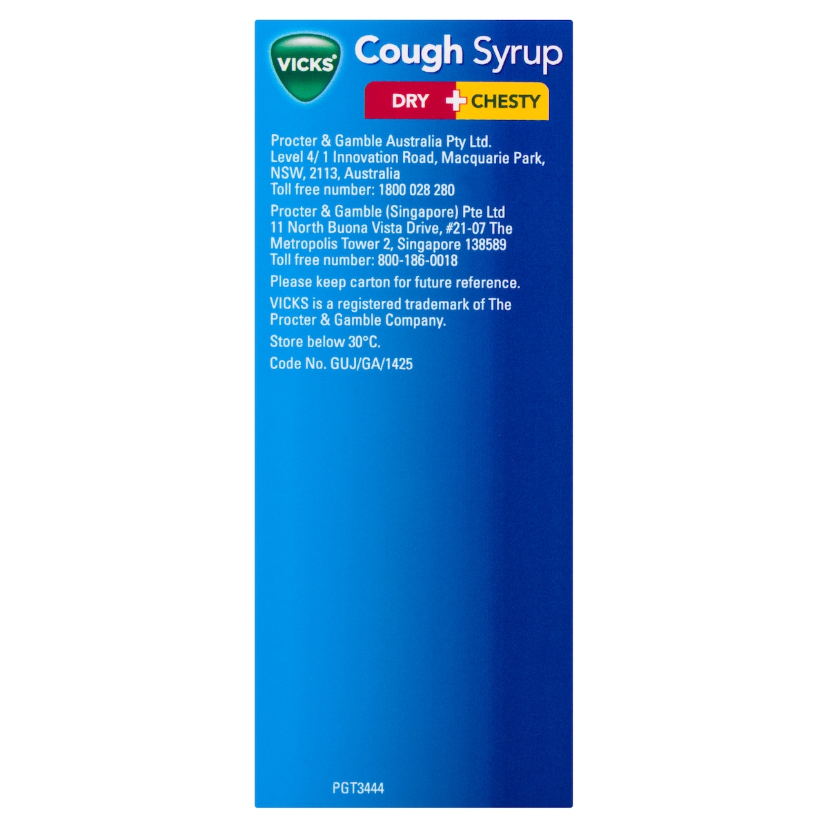 Vicks 2In1 Dry & Chesty Cough Liquid 200Ml