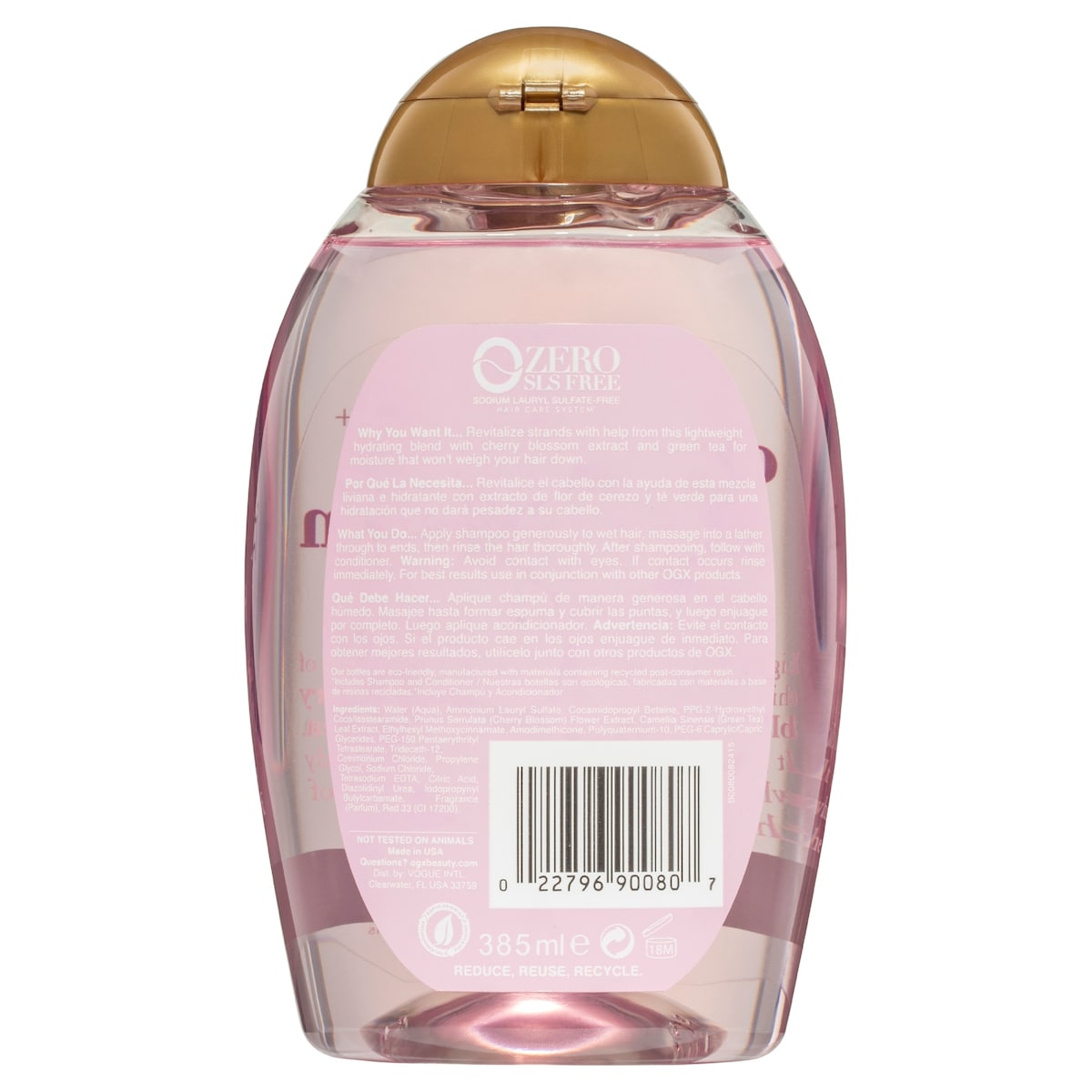 Ogx Heavenly Cherry Blossom Shampoo 385Ml