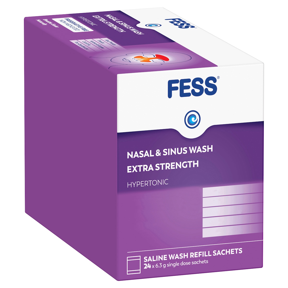 Fess Nasal & Sinus Wash Extra Strength Refill Sachet 24 Pack