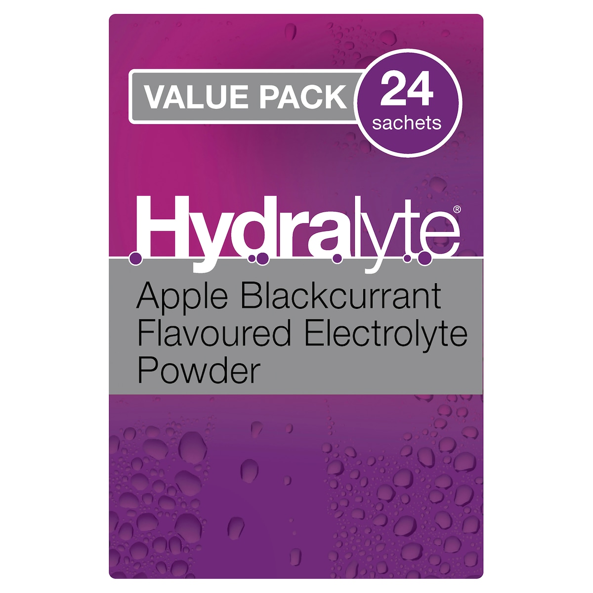 Hydralyte Electrolyte Powder Apple Blackcurrant 24 Sachets