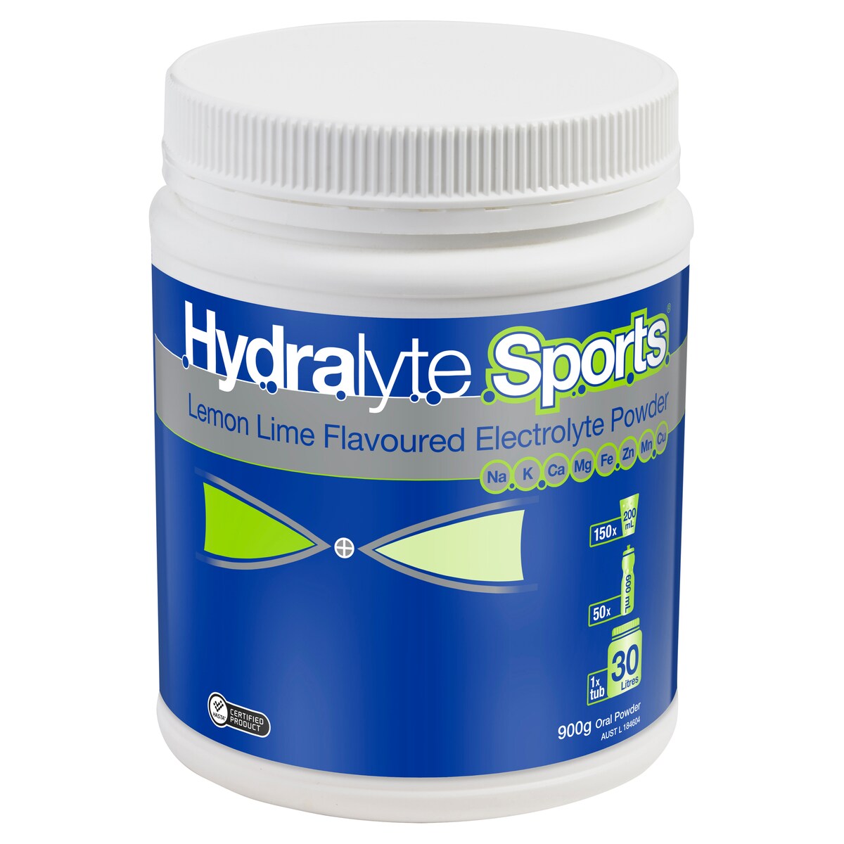 Hydralyte Sports Lemon Lime Flavour Electrolyte Powder 900G