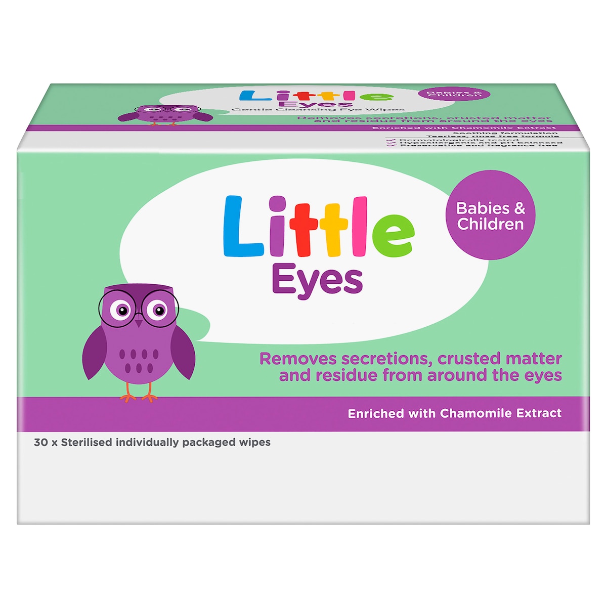 Little Eyes Gentle Cleansing Wipe 30 Wipes