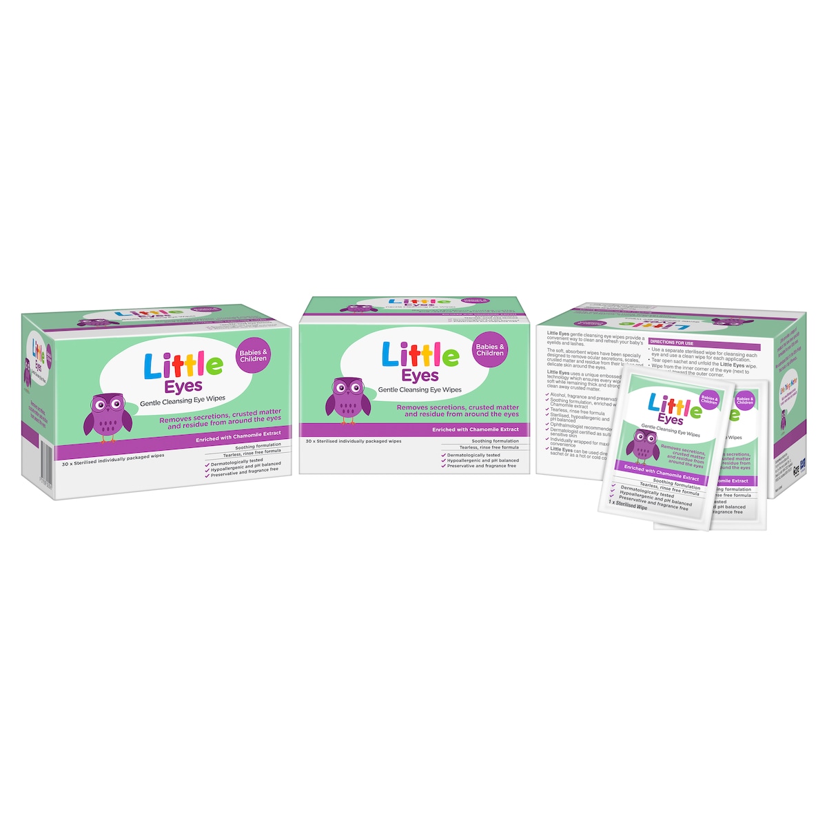 Little Eyes Gentle Cleansing Wipe 30 Wipes