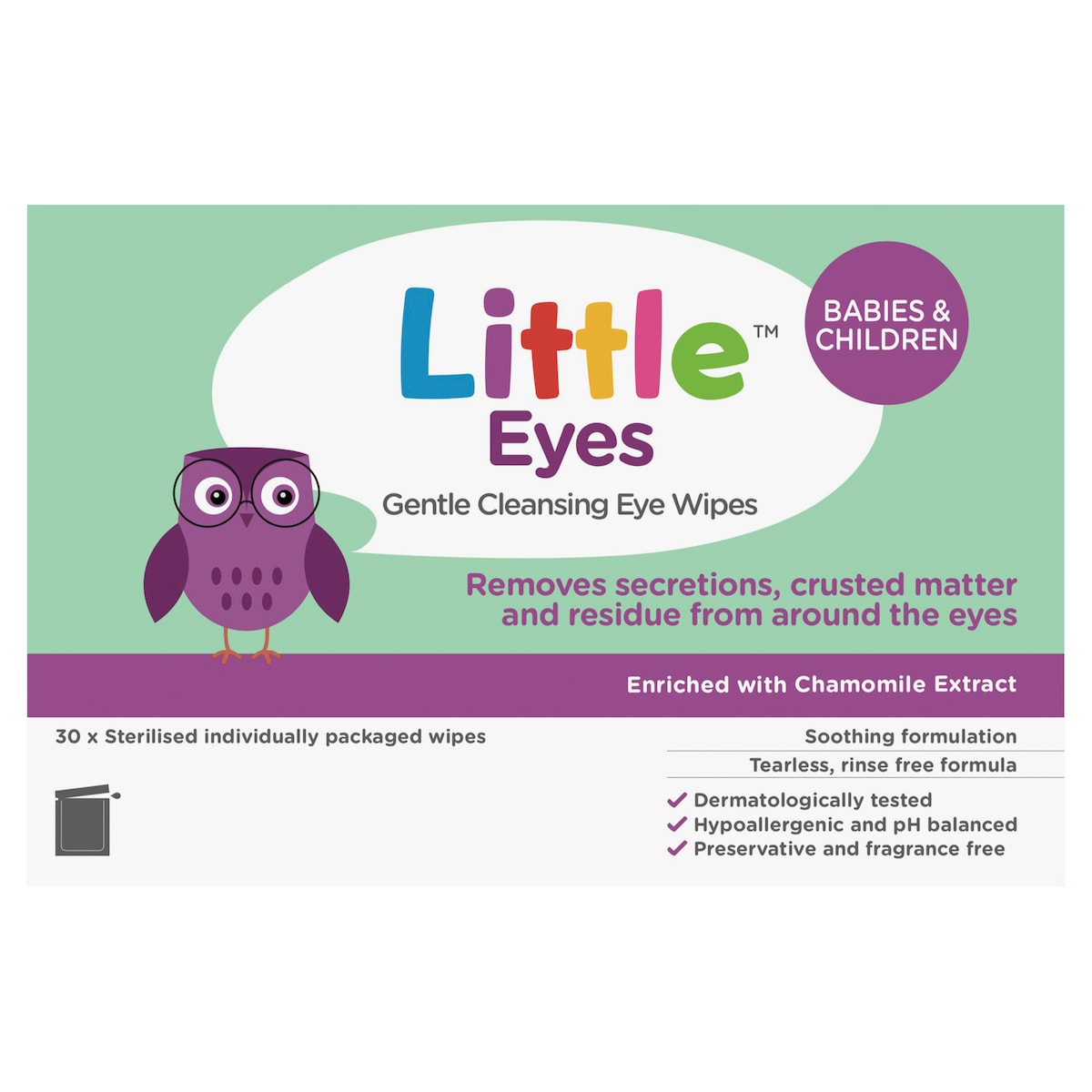 Little Eyes Gentle Cleansing Wipe 30 Wipes