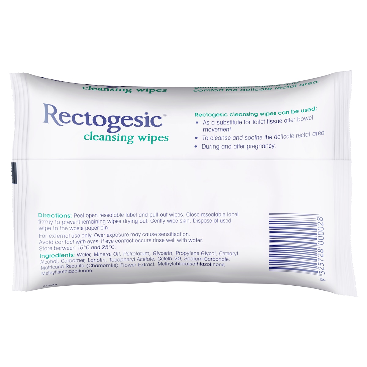 Rectogesic Cleansing Wipes 25 Pack