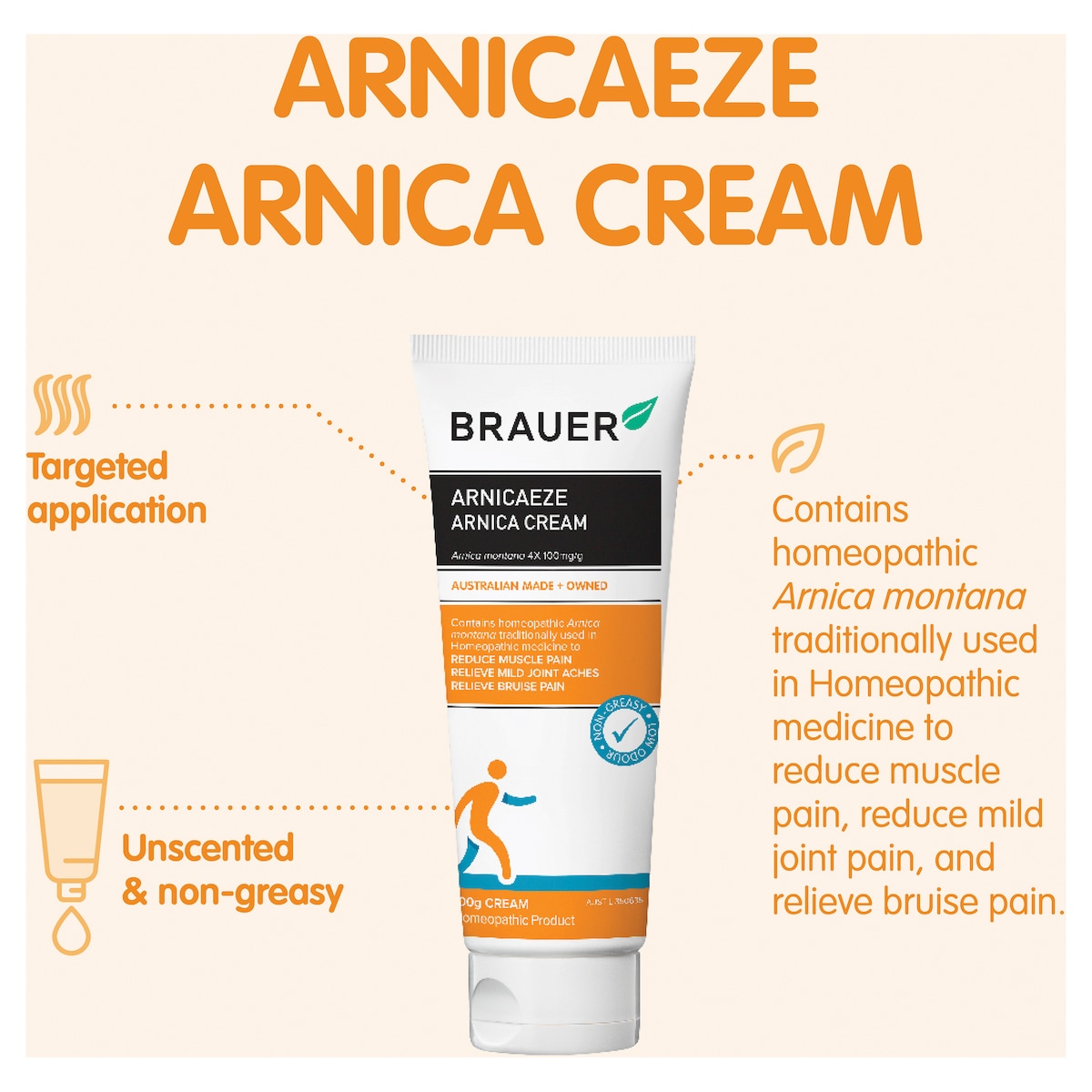 Brauer Arnicaeze Arnica Cream 100G