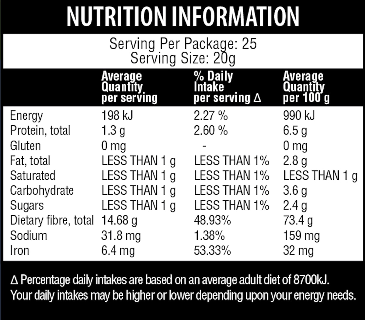 Qenda Ultimate Fibre Wildberry 500G