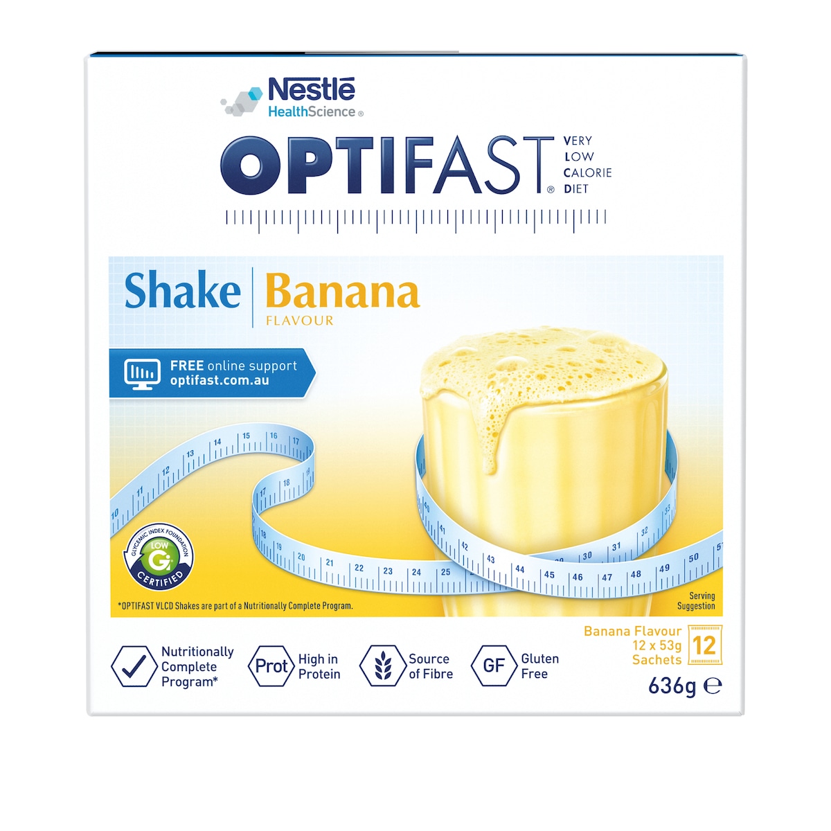 Optifast Vlcd Shake Banana 12 Serves