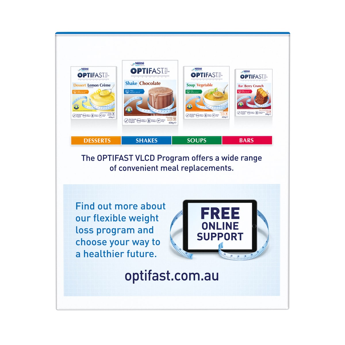 Optifast Vlcd Shake Chocolate 18 Serves