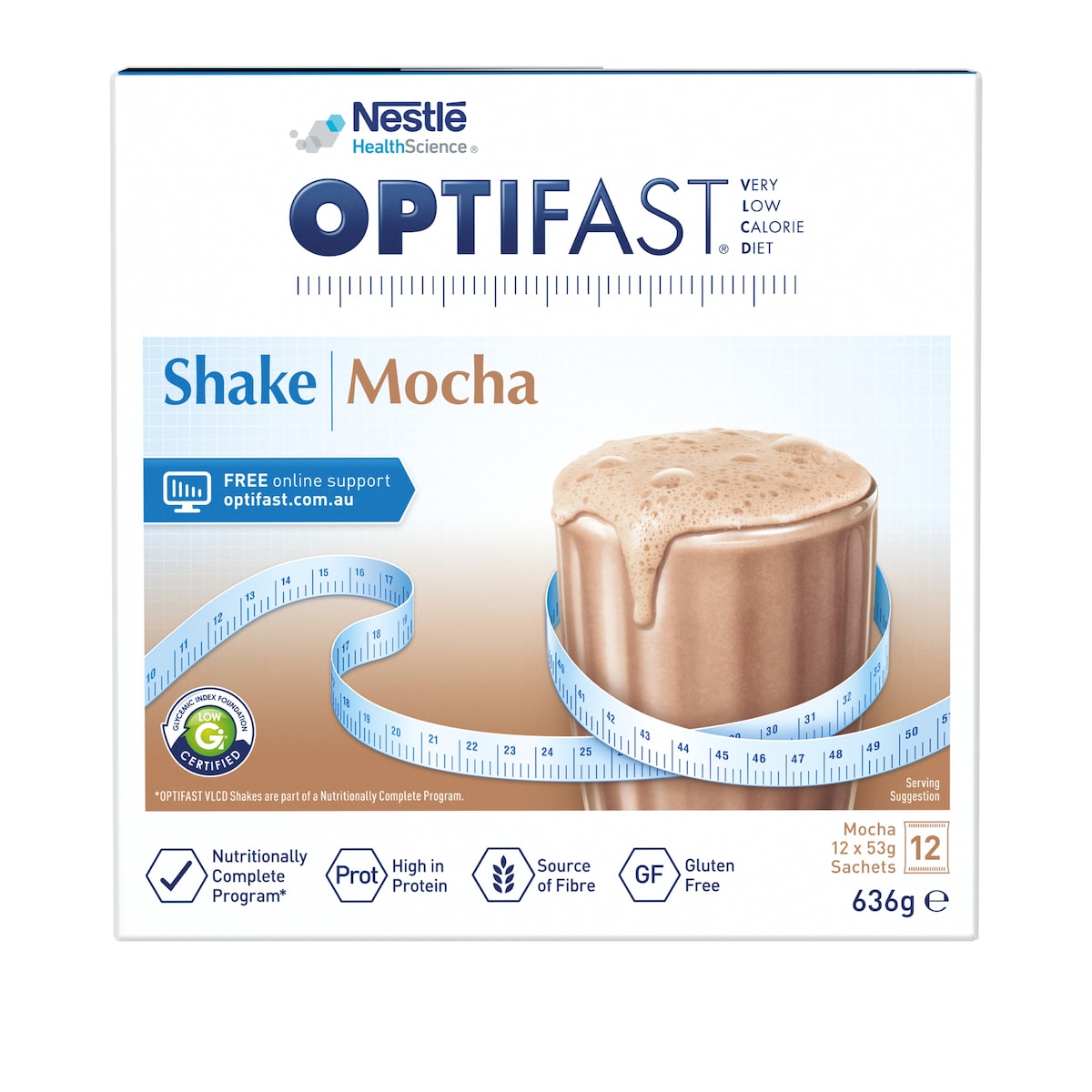 Optifast Vlcd Shake Mocha 12 Serves