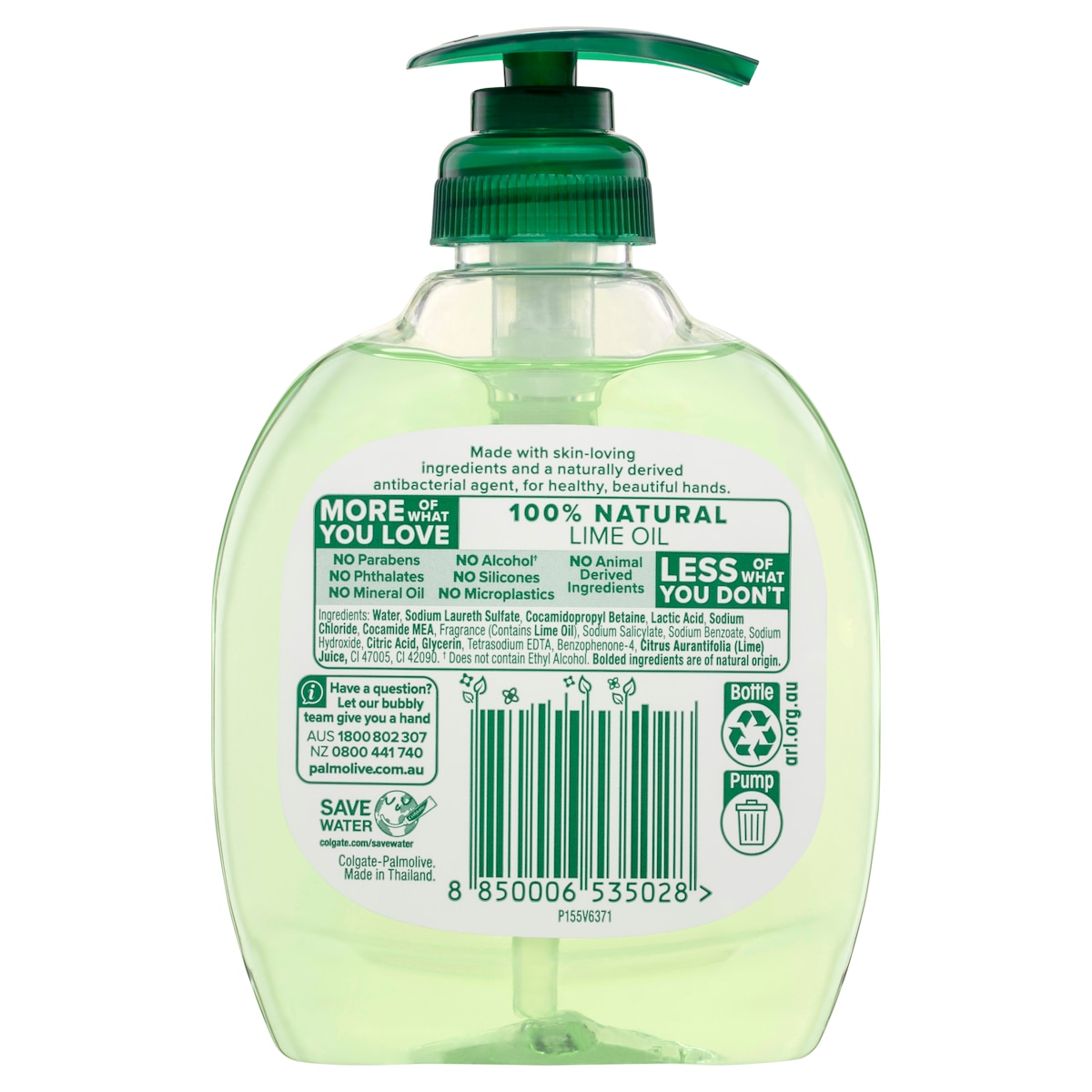 Palmolive Antibacterial Hand Wash Lime 250Ml