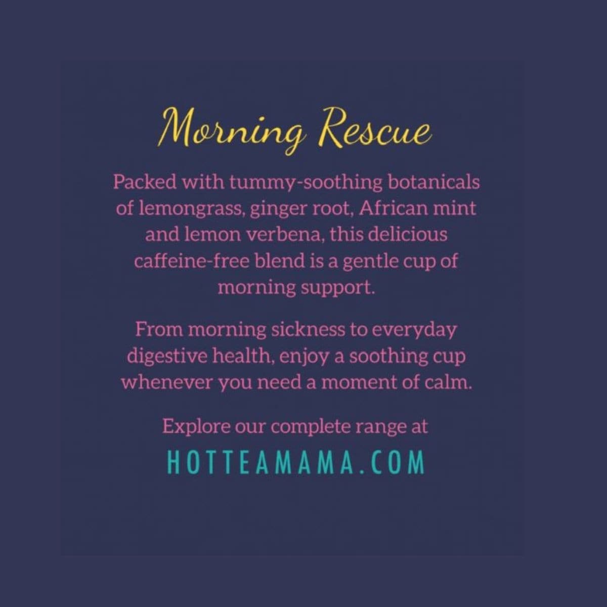 Hottea Mama Morning Rescue Tea 15 Pack