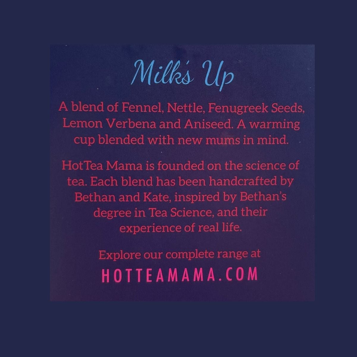 Hottea Mama Milk's Up Tea 15 Pack