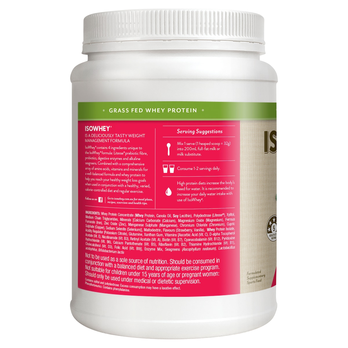 Isowhey Complete Strawberry Smoothie 672G