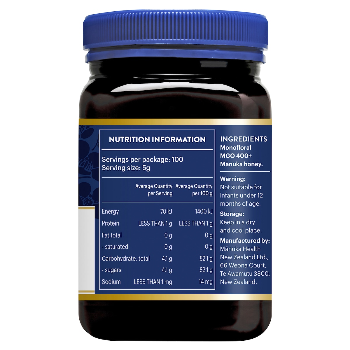 Manuka Health Mgo 400+ Umf 13 Manuka Honey 500G