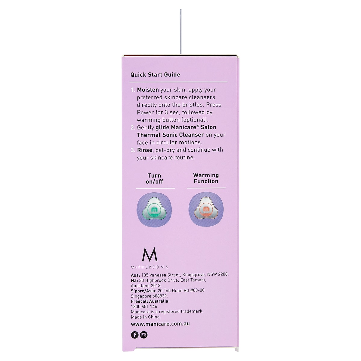 Manicare Salon Thermal Sonic Cleanser 1 Pack