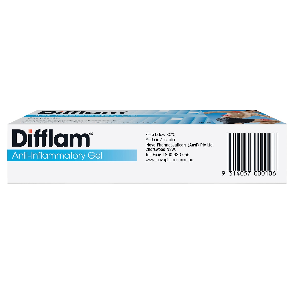 Difflam Anti-Inflammatory Gel Pain & Inflammation Relief 75G