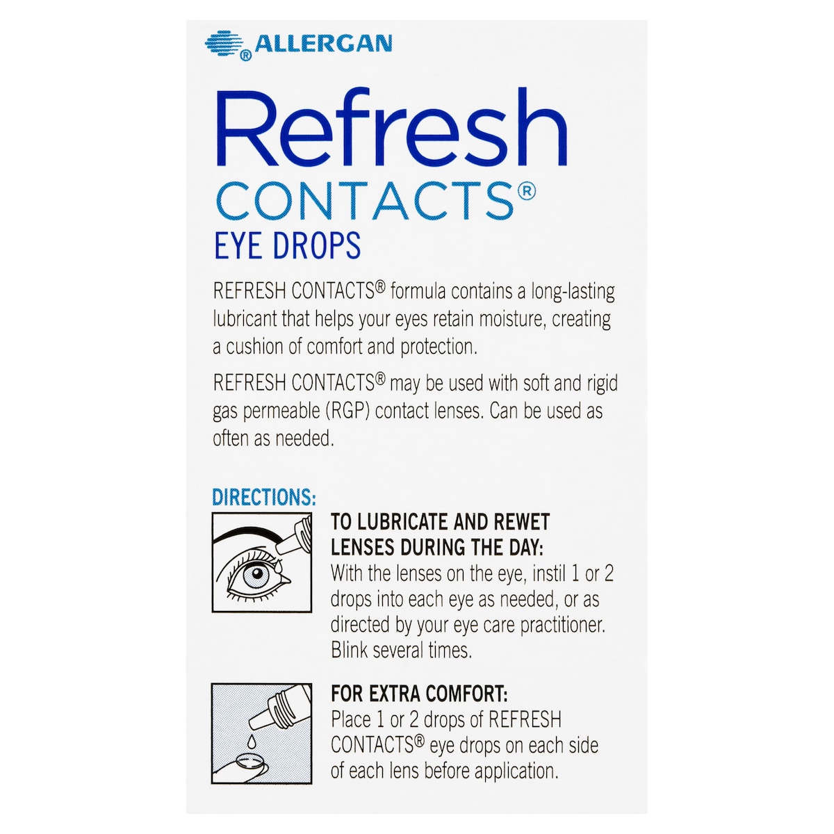 Refresh Contacts Eye Drops 15Ml