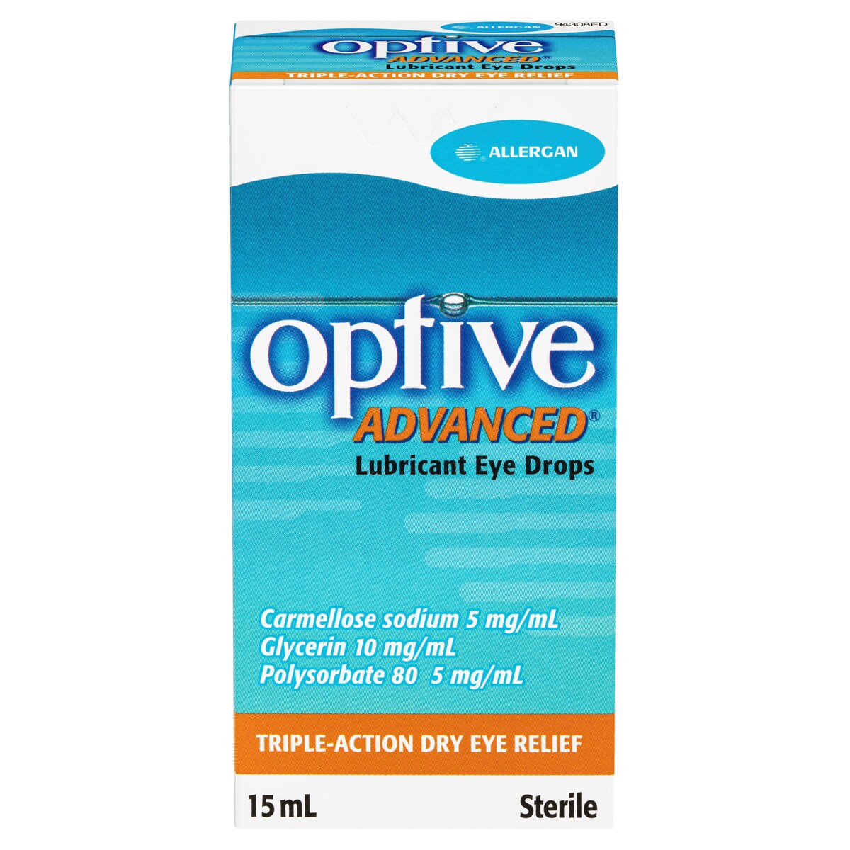 Optive Advanced Lubricant Eye Drops 15Ml