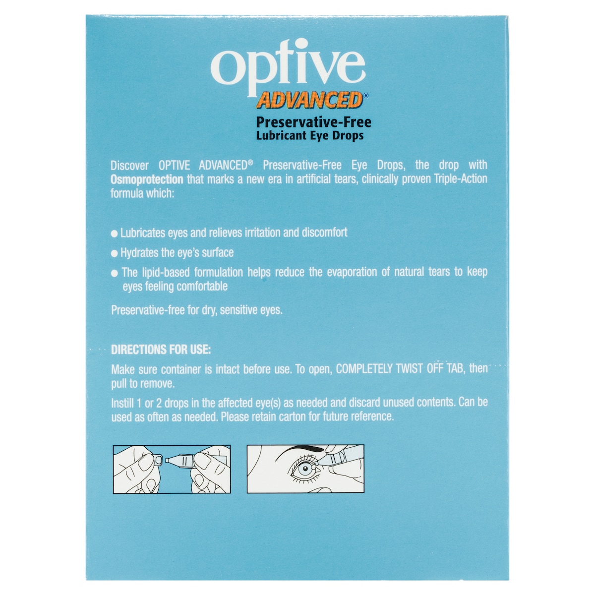 Optive Advanced Eye Drops 0.4Ml X 30 Single Use Vials