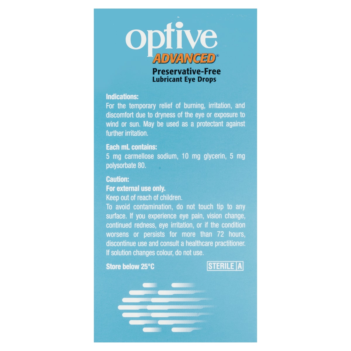 Optive Advanced Eye Drops 0.4Ml X 30 Single Use Vials