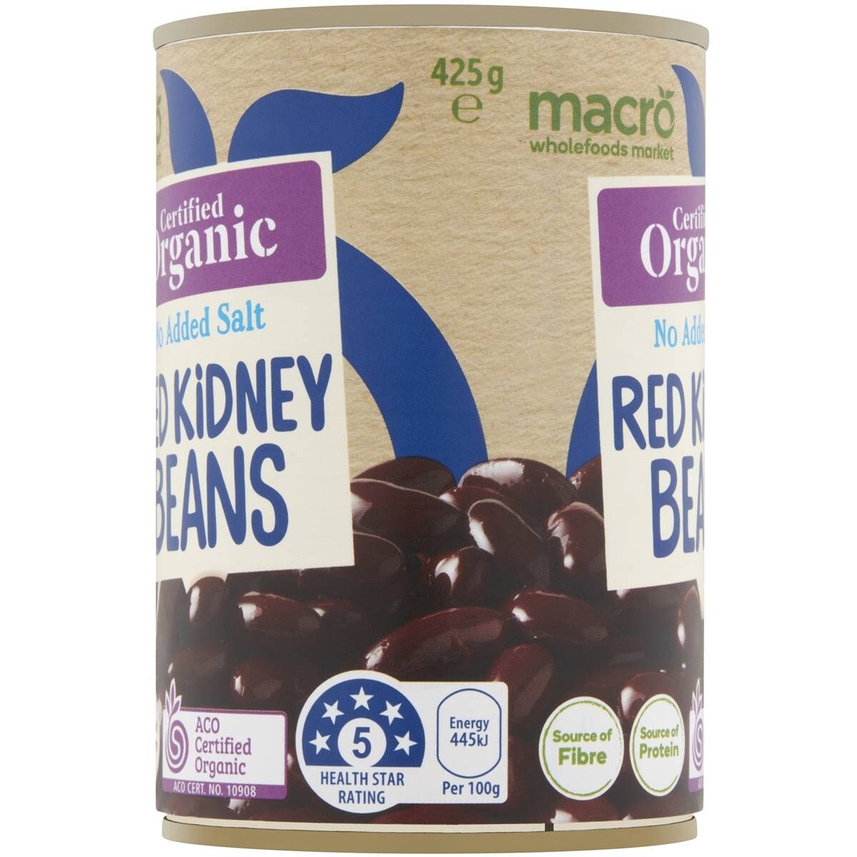 Macro Organic Red Kidney Beans 425G